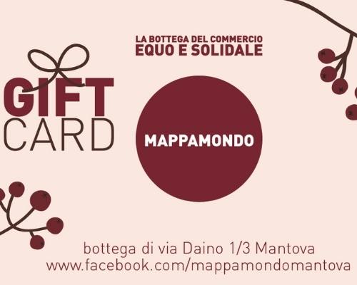 Gift Card del Mappamondo Mantova, per regali equosolidali